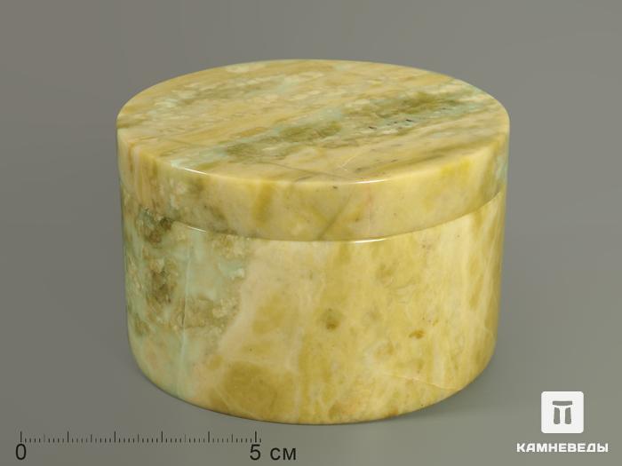 Шкатулка из серпентинита (офита), 8,4х5,3 см, 5913, фото 1