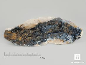 Питерсит, полированный срез 15,6х6,3х0,4 см