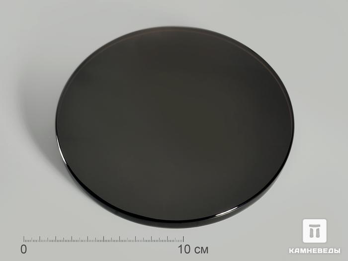 Срез обсидиана (обсидиановое зеркало), 15 см, 6060, фото 1