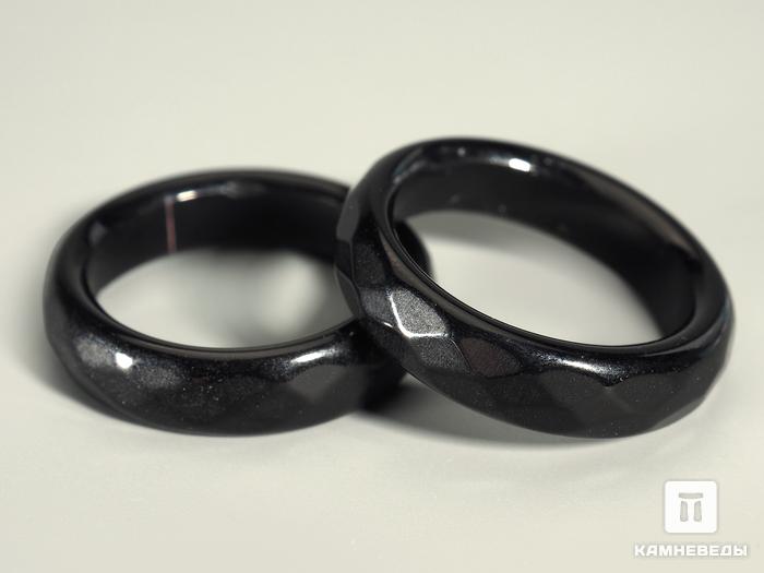 Кольцо из агата чёрного, огранка, 5770, фото 2