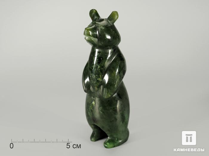 Медведь из нефрита, 11,5х4х3,7 см, 5915, фото 1