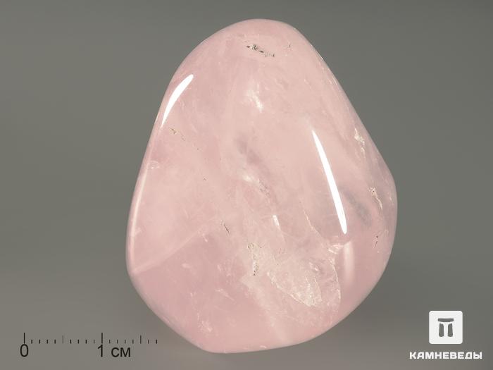 Розовый кварц, полированная галька 4-5 см (40-50 г), 371, фото 2