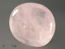 Розовый кварц, полированная галька 5,9х5,1х1,9 см, 12-82/20, фото 1