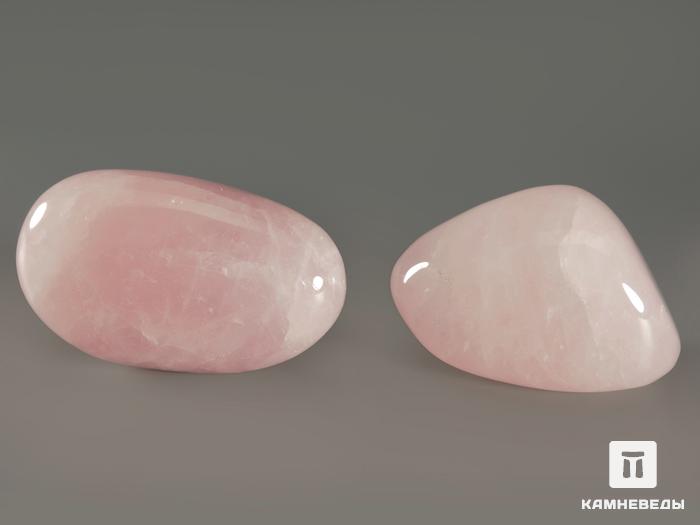 Розовый кварц, полированная галька 4-5 см (40-50 г), 371, фото 4