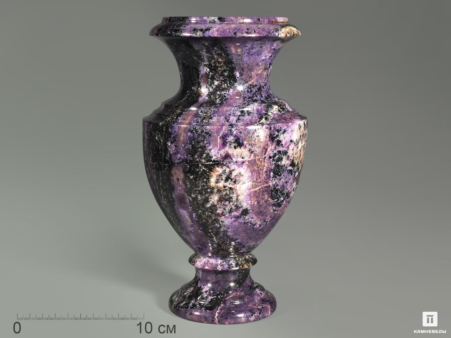 Ваза из чароита, 24х12,5 см ваза скандик лиловый эмилия 1 d 19 5см h 19 5см