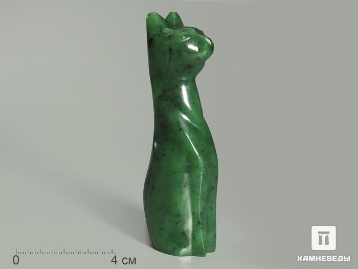 Кошка из нефрита, 10х3,1х2,6 см, 23-80/8, фото 1