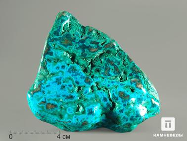 Хризоколла. Хризоколла, полировка 10,5х9,5х2,9 см