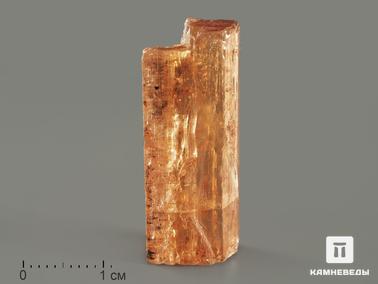 Топаз. Топаз Империал, кристалл, 2,7х0,9х0,8 см