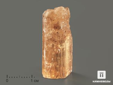 Топаз. Топаз Империал, кристалл, 2,7х0,9х0,8 см