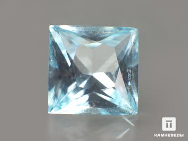 Топаз. Топаз голубой, огранка 6х6х4 мм (1,3 ct)