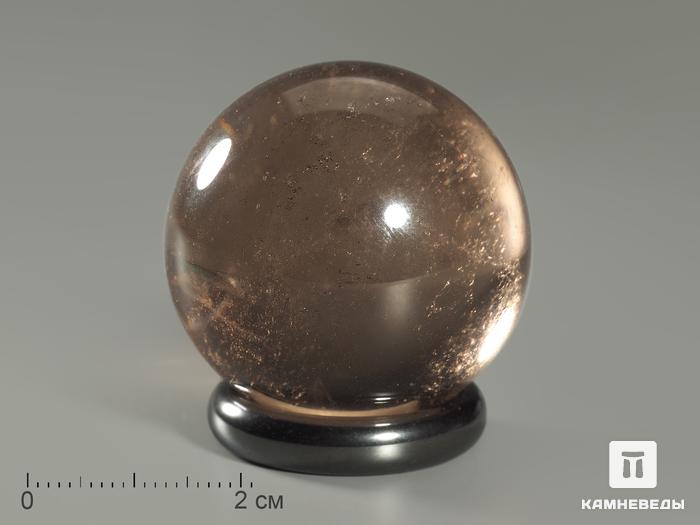 Шар из дымчатого кварца (раухтопаза), 33-35 мм, 21-118/1, фото 3