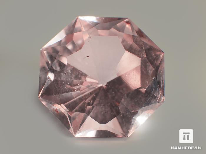 Розовый кварц, огранка 12х12х8 мм (5,5 ct), 6923, фото 1