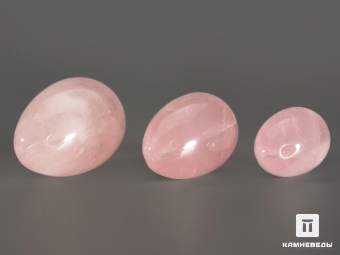 Набор из яиц розового кварца с отверстием для йони (тренировки интимных мышц), 6976, фото 2