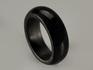 Кольцо из чёрного нефрита, ширина 7-8 мм, 2838, фото 1