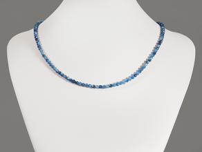 Бусы из кианита, огранка