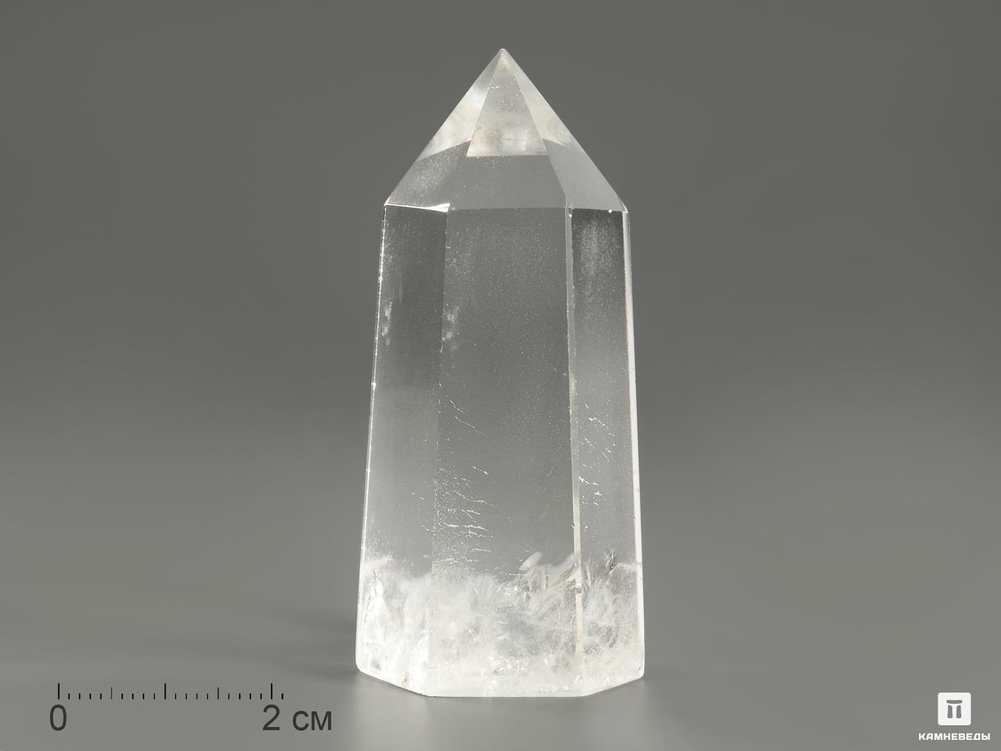 Горный хрусталь (кварц) в форме кристалла, 4,5-6,5 см (50-60 г) кулон из серебра sokolov 92030445 горный хрусталь фианит