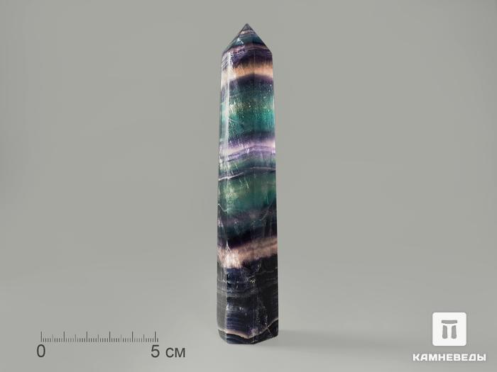 Флюорит в форме кристалла, 14,7х2,9 см, 7796, фото 1