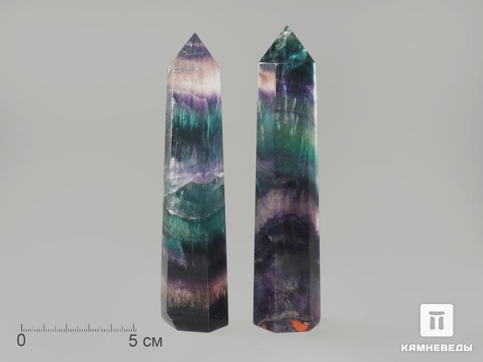 Флюорит, полированный в форме кристалла, 12,5-13 см, 11-27/9, фото 2