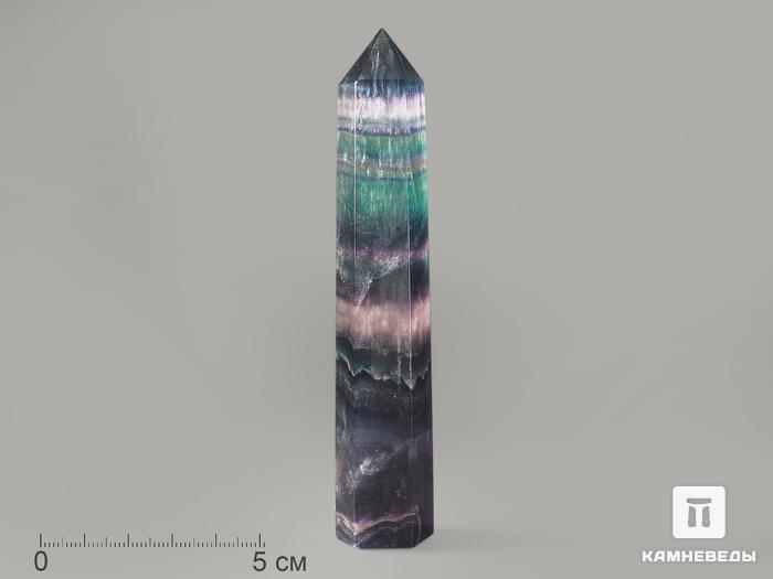 Флюорит, полированный в форме кристалла, 11-12,5 см, 11-27/8, фото 1