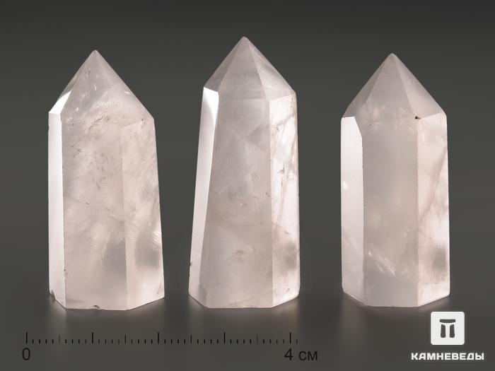 Розовый кварц в форме кристалла, 3-5 см (20-30 г), 7782, фото 1