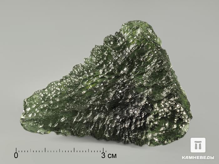 Молдавит, тектит 3,9х2,9х0,9 см, 7773, фото 2