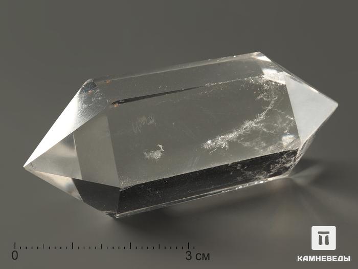 Горный хрусталь (кварц) в форме двухголового кристалла, 6-8 см (30-35 г), 2926, фото 1