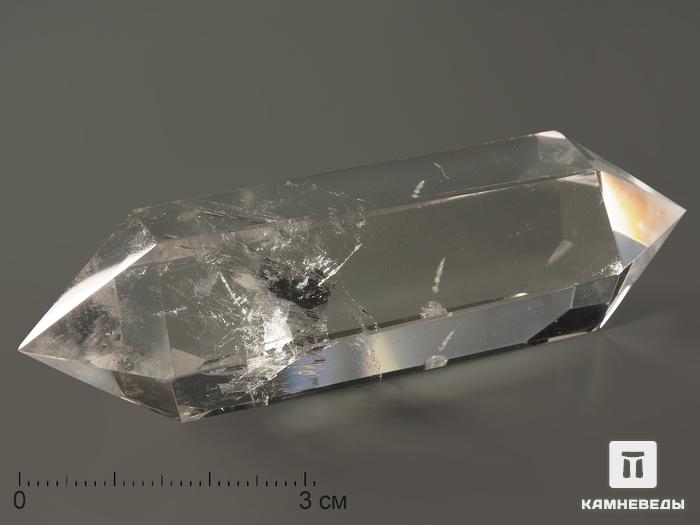 Горный хрусталь (кварц) в форме двухголового кристалла, 7-9 см (40-50 г), 2927, фото 1