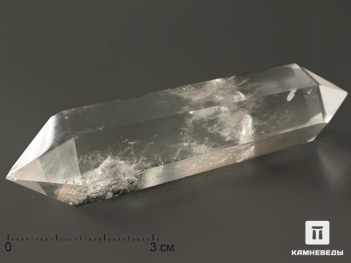 Горный хрусталь (кварц) в форме двухголового кристалла, 7-9 см (40-50 г), 2927, фото 2