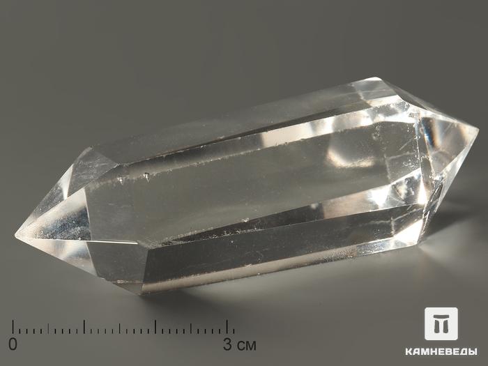 Горный хрусталь (кварц) в форме двухголового кристалла, 5-7 см (35-40 г), 7839, фото 1