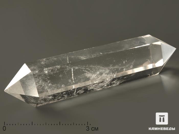 Горный хрусталь (кварц) в форме двухголового кристалла, 5,5-7,5 см (25-30 г), 2928, фото 3