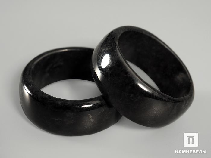 Кольцо из чёрного нефрита, ширина 9-10 мм, 7989, фото 3