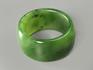 Кольцо из зелёного нефрита, ширина 9-10 мм, 44-19, фото 2
