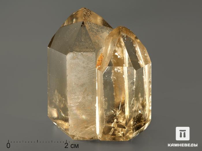 Цитрин, полированный сросток кристаллов 3,5х3,3х3 см, 8047, фото 3
