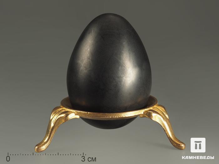 Яйцо из гагата, 5х3,6 см, 8019, фото 1