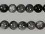 Бусины из обсидиана серебристого, 10 шт. на нитке, 12 мм, 8208, фото 1
