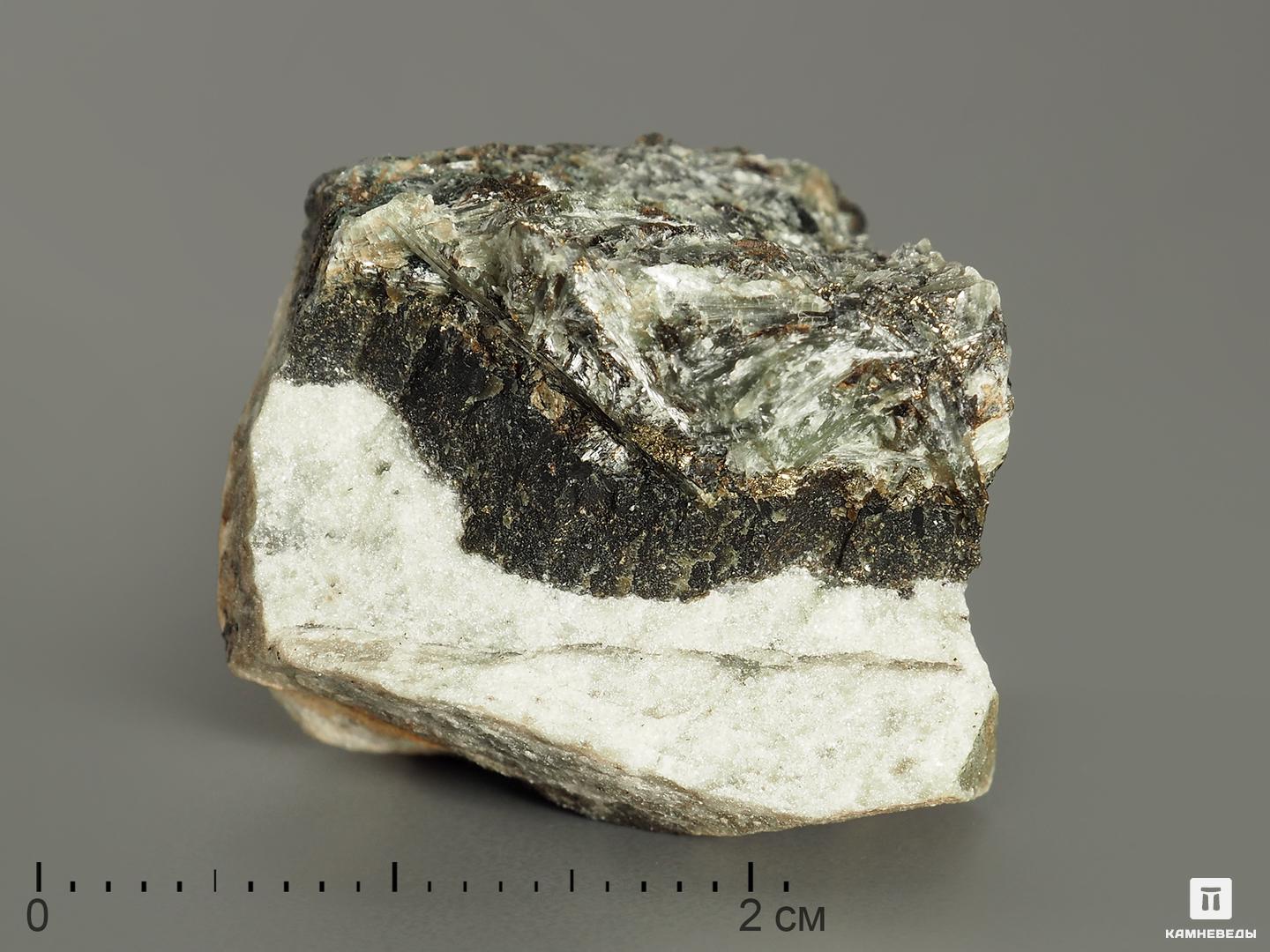 Волластонит в пластиковом боксе, 2,5-3,5 см стразы кристаллы белые микс размеров