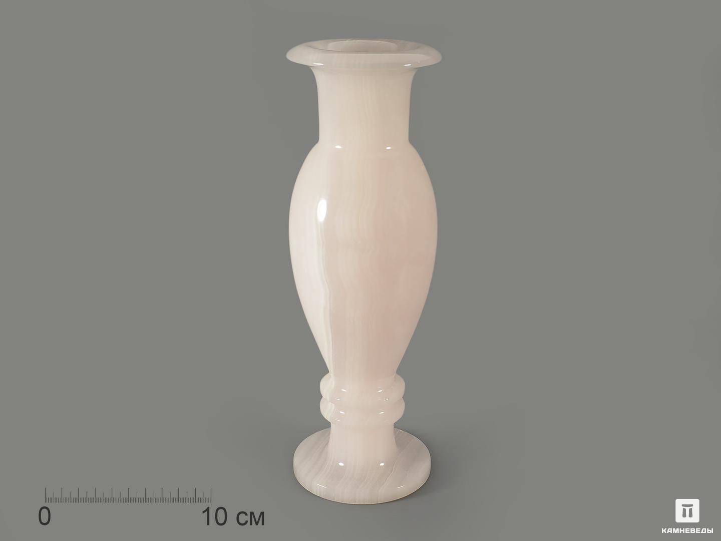 Ваза из манганокальцита, 29,5х9,5 см ваза невеста с росписью на крашеном стекле d 7 10х23 см
