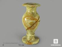Ваза из мраморного оникса, 25х13 см
