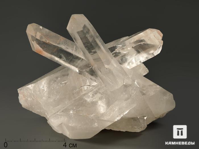 Горный хрусталь (кварц), сросток кристаллов 13,5х12,4х7,1 см, 7601, фото 1