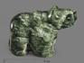 Медведь из клинохлора (серафинита), 6,7х4,4х2,8 см, 8349, фото 1