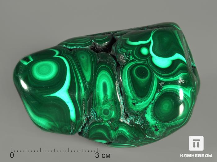 Малахит, полировка 6,7х5х3,6 см, 12-6/10, фото 1