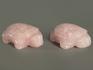 Черепаха из розового кварца, 4х2,9х1,6 см, 8382, фото 3