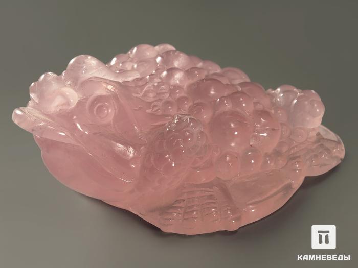 Лягушка из розового кварца, 7,9х5,4х3,4 см, 6191, фото 2