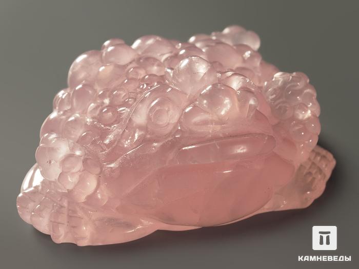 Лягушка из розового кварца, 7,9х5,4х3,4 см, 6191, фото 3