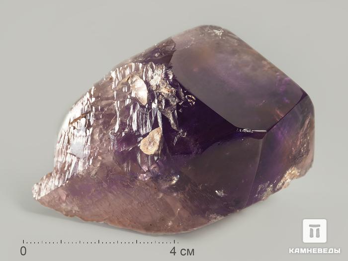 Аметист (аметрин), приполированный кристалл 8,6х6,5х5,1 см, 10-130/1, фото 1