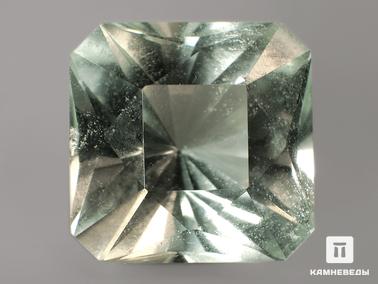 Празиолит, Кварц. Празиолит (зелёный кварц), огранка 7х7х5,5 мм (1,6 ct)