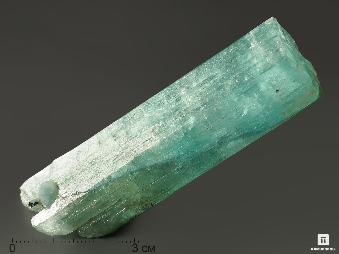 Аквамарин (голубой берилл), кристалл 8,2х2,3х2 см, 8564, фото 1