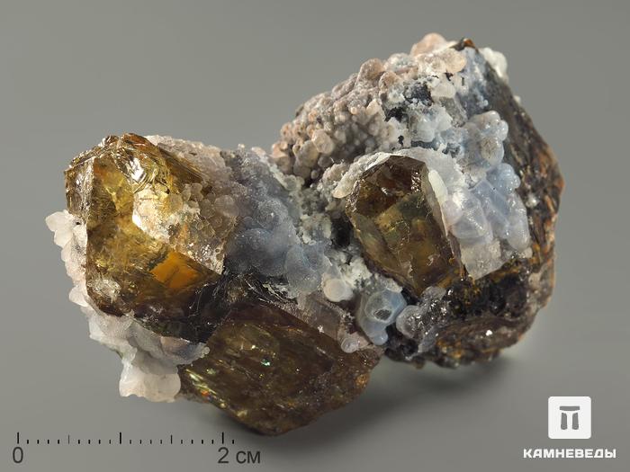 Апатит, кристаллы на породе 5,2х5,1х3,6 см, 7695, фото 1