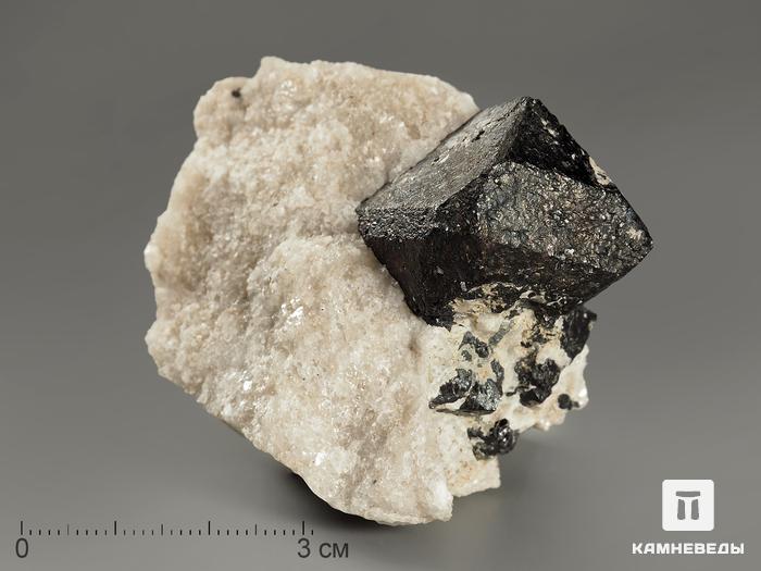 Магнетит, кристаллы в породе 6х4,9х3,9 см, 8591, фото 1