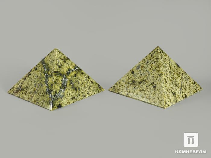 Пирамида из змеевика, 10х10 см, 8694, фото 3
